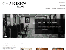 Tablet Screenshot of charisessalon.com